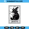 Funny Witchy Black Cat Tarot SVG Digital Download | Mystic Cut File 3 Funny Witchy Black Cat Tarot SVG