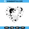 Ghost Holding Cat SVG Digital Download | Cute Cat Lover Halloween Design 3 Ghost Holding Cat SVG