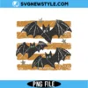 Halloween Bats Stripes PNG Digital Download | Festive Fall Art 3 Halloween Bats Stripes PNG