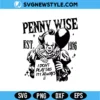 Pennywise Est 1986 SVG Digital Download | Horror Clown Cut File 2 Pennywise Est 1986 SVG