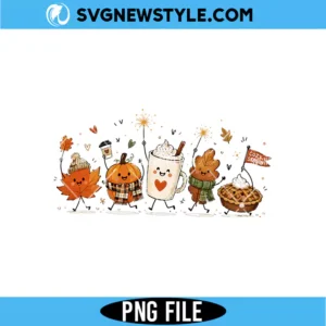 Happy Fall Doodle PNG
