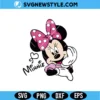 Minnie Mouse Love SVG Png | Cute Heart Character Cut File for Cricut 2 Minnie Mouse Love SVG
