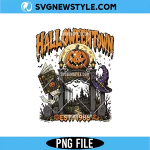 Haunted Village Halloween PNG