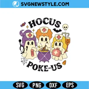 Hocus Poke-us Nurse Halloween Png
