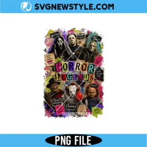 Horror Legends PNG Digital Download | Spooky Halloween PNG