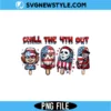 Horror Movie Popsicle 4th July PNG Digital Download | Creepy Summer PNG 3 Horror Movie Popsicle 4th July PNG