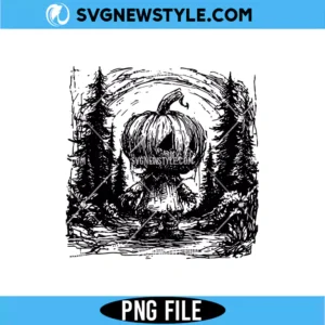 Classic Horror Pumpkin PNG