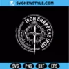 Iron Sharpens Iron Svg | Christian Brotherhood & Friendship Cut File for Cricut 3 Iron Sharpens Iron Svg