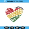 Juneteenth Heart SVG Png