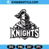 Knight Mascot SVG | Fierce Warrior Sports Mascot Cut File 2 Knight Mascot SVG
