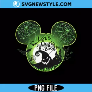 Let's Oogie Boogie Nightmare Before Christmas Png Digital Download | Retro Holiday Art