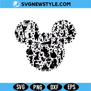 Mickey Mouse Silhouette SVG