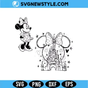 Minnie Mouse Castle Ears SVG Digital Download | Vacation Style Design