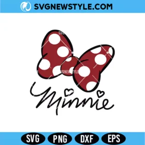 Minnie Mouse Bow SVG