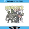 Vintage Frankenstein Ghost Witch Png | Spooky Friends Sublimation Art 2 Vintage Frankenstein Ghost Witch Png