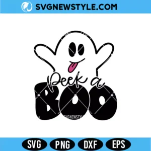 Peek a Boo Ghost SVG Digital Download | Fun Halloween Character Design