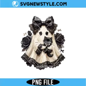 Preppy Ghost Coquette Png