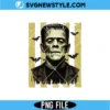 Preppy Frankenstein Horror PNG Digital Download | Trendy Pastel Gothic Art 3 Preppy Frankenstein Horror PNG