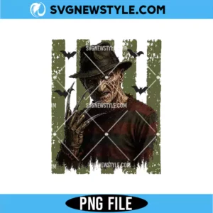 Preppy Freddy Krueger Horror PNG