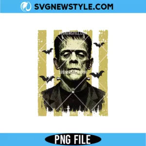 Preppy Frankenstein Horror PNG