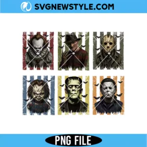 Preppy Horror PNG Bundle