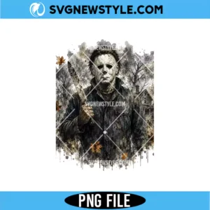 Michael Myers Horror Watercolor PNG - Spooky Halloween Slasher Sublimation Design