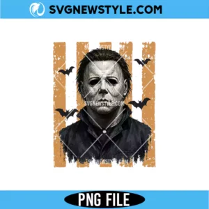 Preppy Michael Myers Horror PNG