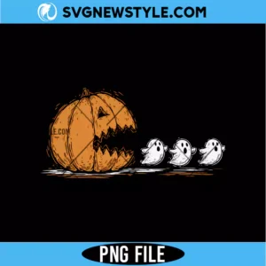 Pumpkin Chasing Ghost Png