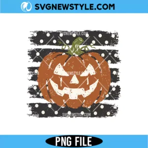 Pumpkin Polka Dot Stripes PNG