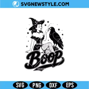 Boop Witch Raven SVG