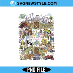 Retro Disney Universal Studios Png