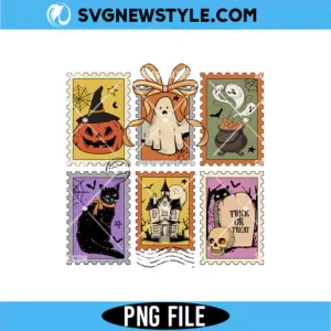 Retro Halloween Cat Ghost PNG Digital Download | Groovy Fall Printable