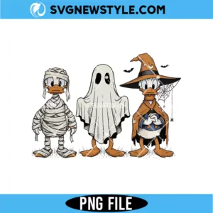 Retro Halloween Duck PNG