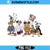 Retro Halloween Mickey and Friends PNG Digital Download | Vintage Magical Printable 3 Retro Halloween Mickey and Friends PNG