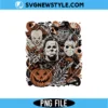 Retro Halloween Horror Characters PNG