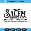Salem Broom Co Svg | Spooky Magic Shop Cut File for Cricut & Silhouette 3 Salem Broom Co Svg
