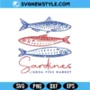 Sardines Lisboa Fish Market SVG Digital Download | Portuguese Fish Cut File 2 Sardines Lisboa Fish Market SVG
