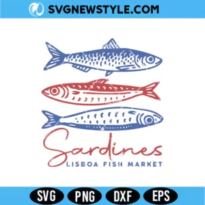 Sardines Lisboa Fish Market SVG