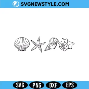 Seashell SVG | Detailed Ocean Shell Cut File for Cricut & Silhouette