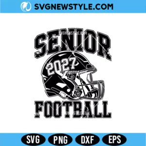Senior Football 2027 SVG