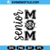 Senior Mom 2027 SVG | Class of 2027 Proud Mother Cut File for Cricut 2 Senior Mom 2027 SVG