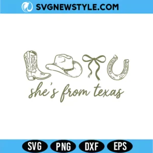 She's From Texas Svg