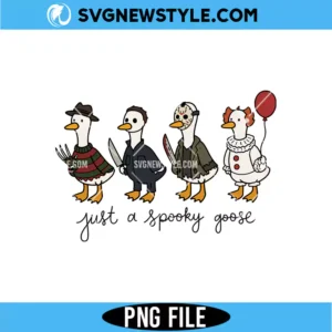 Spooky Goose PNG | Funny Ghost Goose Halloween High Resolution PNG