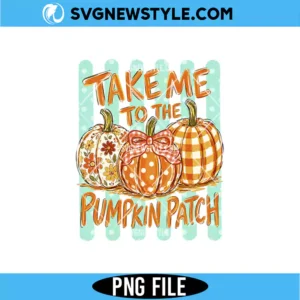 Striped Take Me To The Pumpkin Patch Png