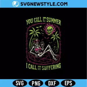 Cute Summerween SVG Digital Download | Spooky Summer Gothic Design