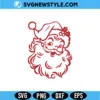 Vintage Santa Face SVG