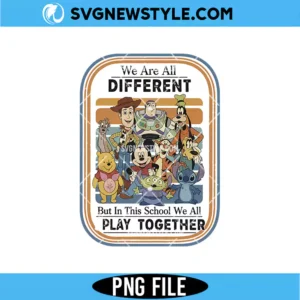 We All Play Together Mickey and Friends PNG