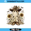 Western Fall Ghost PNG Digital Download | Rustic Fall Graphic 3 Western Fall Ghost PNG