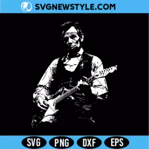 Abraham Lincoln Guitar Svg Digital Download | Unique Patriotic Musician Design