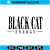 Black Cat Energy Svg